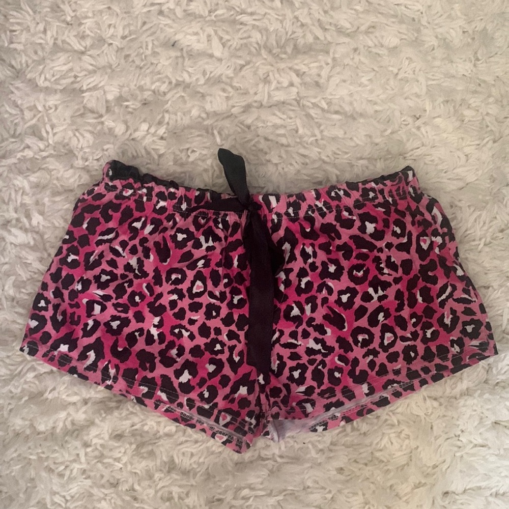 Y2K Pink Leopard Shorts